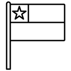 Chile Flag Icon Sticker