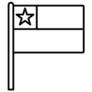 Chile Flag Icon Sticker