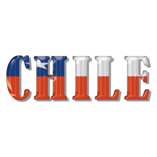 Chile Flag Text Sticker