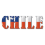 Chile Flag Text Sticker