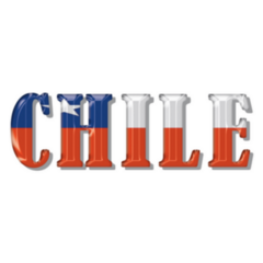 Chile Flag Text Sticker