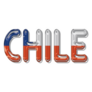 Chile Flag Text Sticker
