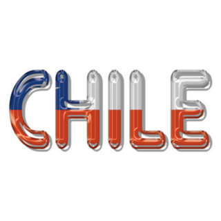 Chile Flag Text Sticker