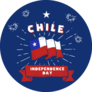 Chile Independence Day Fireworks Sticker