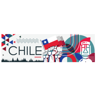 Chile National Day Banner Sticker