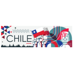 Chile National Day Banner Sticker