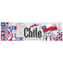 Chile National Day Banner With Abstract Shapes Sticker