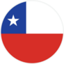 Chile Round Country Flag Sticker