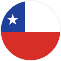 Chile Round Country Flag Sticker