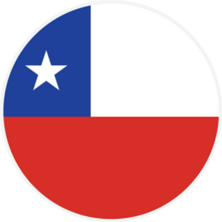 Chile Round Country Flag Sticker
