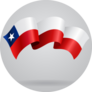 Chilean Waving Flag Sticker