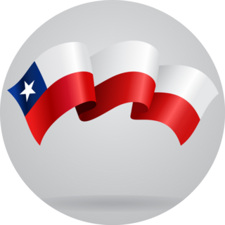 Chilean Waving Flag Sticker