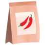 Chilly Seeds Package Watercolor Farm Sticker