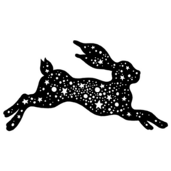 Chinese Bunny Rabbit New Year Symbol Sticker 