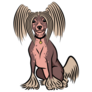 Chinese Crested Dog Sticker