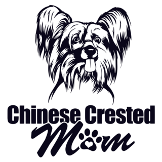 Chinese Crested Mom Sticker