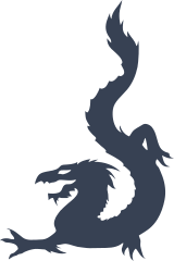 Chinese Dragon Walking Off Wall Sticker