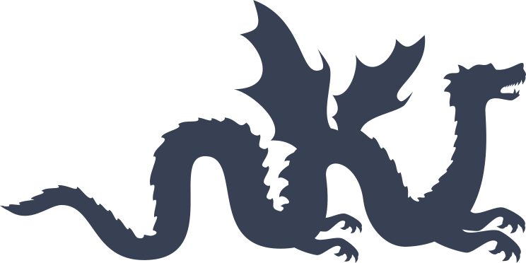 Chinese Dragon With Wings Sticker