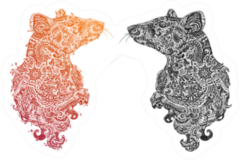 Chinese New Year 2020 New Year Of Zodiac Rat Sticker