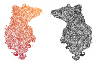 Chinese New Year 2020 New Year Of Zodiac Rat Sticker