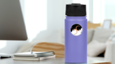 Chinese New Year Yin Yang Rats Sticker on a Water Bottle (New) example