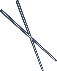 Chinese Or Japanese Chopsticks Sticker