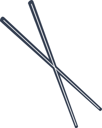 Chinese Or Japanese Chopsticks Sticker