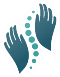 Chiropractic, Massage, Back Pain And Osteopathy Icon Sticker