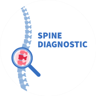 Chiropractor Illustration Of Spine Diagnostic Sticker