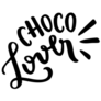 Choco Lover Chocolate Lettering Sticker