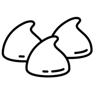 Chocolate Chips Outline Sticker