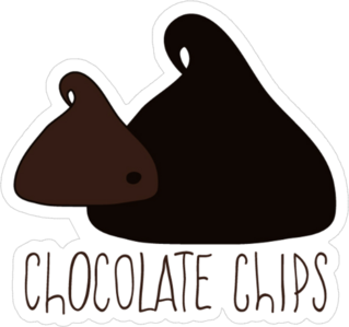 Chocolate Chips Sticker