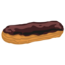 Chocolate Eclair French Dessert Illustration Sticker