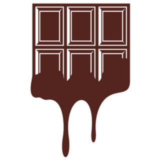 Chocolate Logo Illustration Sticker