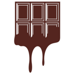 Chocolate Logo Illustration Sticker