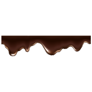 Chocolate Melted Drip Wave Sticker