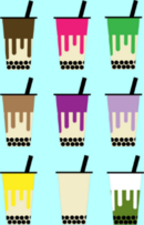 Chocolate, strawberry, greentea Sticker