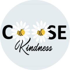 Choose Kindness Bee On Blue Sticker