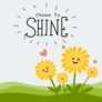 Choose To Shine Sunflower Sticker