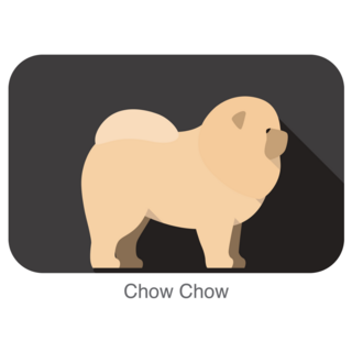 Chow Badge Icon Sticker