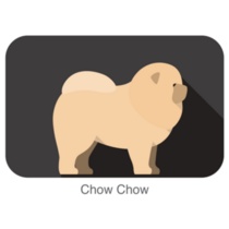 Chow Badge Icon Sticker