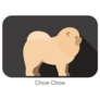 Chow Badge Icon Sticker