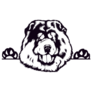 Chow Chow B & W Sticker