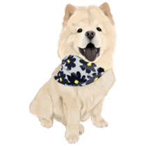 Chow Chow Bandana Sticker