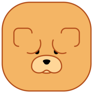 Chow Chow Cube Face Sticker