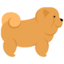 Chow Chow Dog Cartoon Sticker