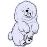 Chow Chow Drawing Sticker