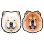 Chow Chow Faces Sticker
