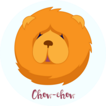 Chow-chow Icon Sticker