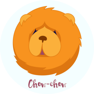 Chow-chow Icon Sticker